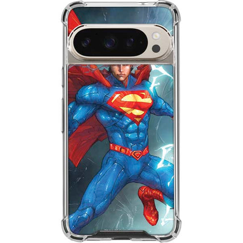 DC Comics Superman Elements Pixel 9/9 Pro Clear Case